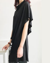 Load image into Gallery viewer, Cotton tunic top women/asymmetrical t-shirt/plus size top/cotton tunic dress/short sleeve top/summer top/tunic dress women Q022