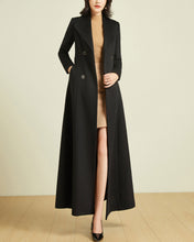 Load image into Gallery viewer, Wool Coat women, Long Wool Jacket, Coat dress, Winter Coat, wool Trench Coat, Full Length coat, maxi coat, Belt Coat, Handmade Coat(Y1169)