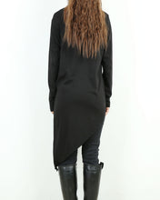 Load image into Gallery viewer, Women's cotton tunic top, asymmetrical t-shirt, oversized tunic dress, casual customized tops, long t-shirt(Y2138)