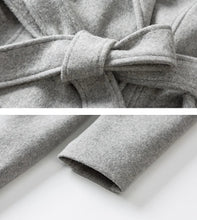 Load image into Gallery viewer, Wool Coat women, Long Wool Jacket, Coat dress, Winter Coat, wool Trench Coat, Full Length coat, maxi coat, Belt Coat, Handmade Coat(Y1187)