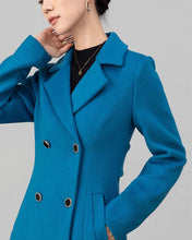 Load image into Gallery viewer, Wool Coat women, Long Wool Jacket, Coat dress, Winter Coat, wool Trench Coat, Full Length coat, maxi coat, Handmade Coat(Y1180)