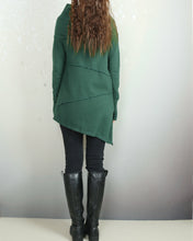 Load image into Gallery viewer, Women's cotton tunic top, cowl neck tunic dress with thumb hole, Asymmetrical tunic, oversized t-shirt,pullover sweaters (Y2077)