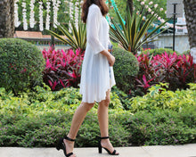 Load image into Gallery viewer, Sun protection coat, chiffon cardigan, Kimono wrap cardigan, long Cardigan, Chiffon shrug, chiffon bikini cover, beach wear(Y1059)