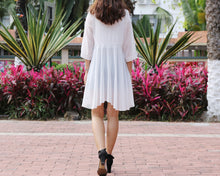 Load image into Gallery viewer, Sun protection coat, chiffon cardigan, Kimono wrap cardigan, long Cardigan, Chiffon shrug, chiffon bikini cover, beach wear(Y1059)