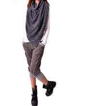 Load image into Gallery viewer, Women's cool knits poncho/shawl/wrap sweater/cape top(P3102) - lijingshop