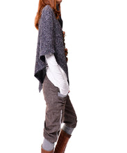 Load image into Gallery viewer, Women's cool knits poncho/shawl/wrap sweater/cape top(P3102) - lijingshop