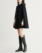Load image into Gallery viewer, Wool cape coat, wool poncho, wool cloak jacket, winter coat, wool cloak(Y2379)