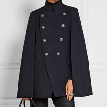 Load image into Gallery viewer, Wool cloak coat/Cape coat/Wool coat Women/Women's winter coat/wool long coat/wool jacket/plus size overcoat/A-line coat/ coat T0618