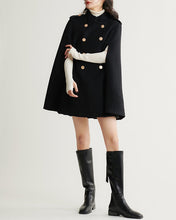 Load image into Gallery viewer, Wool cape coat, wool poncho, wool cloak jacket, winter coat, wool cloak(Y2379)

