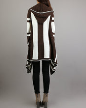Load image into Gallery viewer, Cardigan Women, cardigan Sweater, Oversized sweater, Hooded Cardigan, Plus Size Knit Hoodie, knit Jacket, Long Cardigan(Y2046)