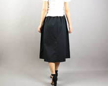 Load image into Gallery viewer, Linen skirt/Midi skirt/A-line skirt/summer skirt/elastic waist skirt/high waist skirt/skirt with pockets (Q0001)