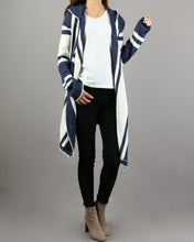 Load image into Gallery viewer, Cardigan Women, cardigan Sweater, Oversized sweater, Hooded Cardigan, Plus Size Knit Hoodie, knit Jacket, Long Cardigan(Y2046)
