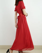 Load image into Gallery viewer, Wedding dress, Bridesmaid dress, Women's Chiffon Long Dress, White dress,maxi dress, evening dress(Q1010)