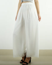 Load image into Gallery viewer, Women's chiffon skirt pants, wide leg pants,summer trousers, yoga pants, oversized casual customized pants (K1712)