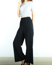 Load image into Gallery viewer, Women's linen pants, flare pants, wide leg pants, loose pants, women trousers, summer pants(K1916)