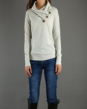 Load image into Gallery viewer, Women's long sleeve cotton top/bottoming t-shirt/ casual customized top(Y1010) - lijingshop