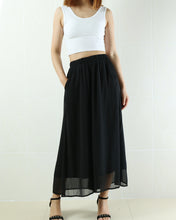 Load image into Gallery viewer, Women's chiffon skirt pants/ankle length trousers/yoga pants/oversized casual customized pants (K1902) - lijingshop