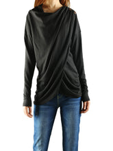 Load image into Gallery viewer, Women's cotton top/long sleeve top/extravagant top(Y1901) - lijingshop