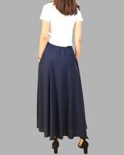 Load image into Gallery viewer, Linen skirt, Elastic waist skirt, high waist skirt, maxi skirt, long skirt, flared skirt(Q1989)