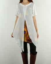 Load image into Gallery viewer, Womens Printed Tunic Dress/Short Sleeve tunic Top/Plus Size Tunic Top/Oversized T-shirt/Asymmetrical Dress(Y1702S)