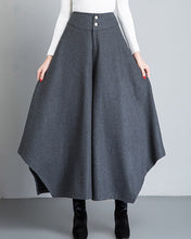 Load image into Gallery viewer, Women's Wide leg wool skirt pants (K1208) - lijingshop