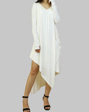 Load image into Gallery viewer, Women's maxi dress/asymmetrical long dress/plus size dress/casual dress/customized dress(Q1712)