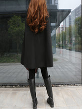 Load image into Gallery viewer, Women's cashmere and woolen cape coat/ woolen poncho/cashmere jacket/Wool Coat/Cashmere Cape Wool Cloak(Y1760) - lijingshop