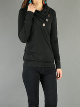 Load image into Gallery viewer, Women's long sleeve cotton top/bottoming t-shirt/ casual customized top(Y1010) - lijingshop