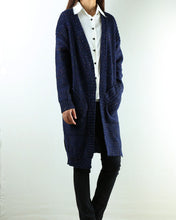 Load image into Gallery viewer, Women's oversize sweater, Knit Jacket, Thick Sweater, Loose Fit Cardigan, Casual Sweatshirt, Long Cardigan (Y1967) - lijingshop
