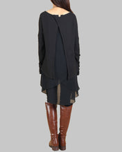 Load image into Gallery viewer, Chiffon Tunic dress Set/Women's Sweater Dress /Strap Dress/Slip Chiffon Dress/Oversized Sweaters/Plus Size Sweater Dress/Fall Outfits(Q1801M)