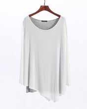 Load image into Gallery viewer, Women's modal cotton tunic top/asymmetrical top/oversized tunic dress/casual customized dress/Maternity t-shirt (Y1816) - lijingshop