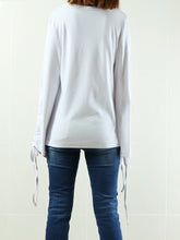 Load image into Gallery viewer, Women's oversized top/bell sleeve bottoming top/cotton t-shirt/plus size casual customized top(Y1830) - lijingshop