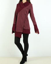 Load image into Gallery viewer, oversize sweater/ knit sweater tunic dress/plus size tunic dress/casual customized tunic top/pullover sweater(Y1673)