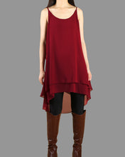 Load image into Gallery viewer, 3/4 Sleeve lace Top/Maternity Tunic Dress/Oversize Chiffon Slip Dress/Plus Size Tunic Top(Q1801)