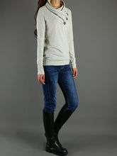 Load image into Gallery viewer, Women's long sleeve cotton top/bottoming t-shirt/ casual customized top(Y1010) - lijingshop