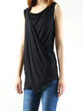 Load image into Gallery viewer, Women's modal cotton draping slip top/asymmetrical t-shirt/summer top/customized sleeveless top(Y1935) - lijingshop