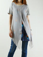 Load image into Gallery viewer, Womens Printed Tunic Dress/Short Sleeve tunic Top/Plus Size Tunic Top/Oversized T-shirt/Asymmetrical Dress(Y1702S) - lijingshop