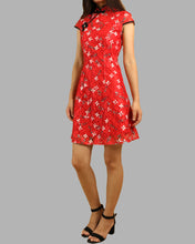 Load image into Gallery viewer, Cheongsam dress, Chinese Vintage dress, Asian style lace dress, Modern Cheongsam, Qipao dress(Q1058)