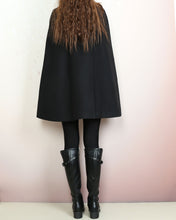 Load image into Gallery viewer, Wool cape coat, wool poncho, wool cloak jacket, winter coat, wool cloak(Y2160)
