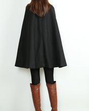 Load image into Gallery viewer, Women's woolen poncho/cashmere and woolen cape coat/cashmere jacket/Wool Coat/Cashmere Cape Wool Cloak(Y1760)