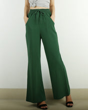 Load image into Gallery viewer, Women's elastic waist linen pants, flare pants, wide leg pants, loose pants, women trousers, summer pants(K1916)