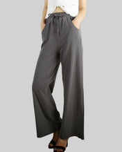 Load image into Gallery viewer, Women's linen pants, flare pants, wide leg pants, loose pants, women trousers, summer pants(K1916)