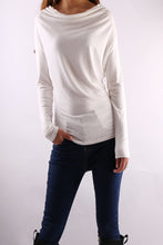 Load image into Gallery viewer, Modal Cotton draping long sleeve T-shirt/modal top/soft cotton shirt(Y1802) - lijingshop