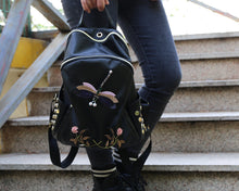 Load image into Gallery viewer, Womens backpack, canvas bag, embroidered bag, travel backpack, rucksack, canvas backpack(B1001) - lijingshop