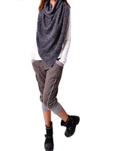 Load image into Gallery viewer, Women's cool knits poncho/shawl/wrap sweater/cape top(P3102) - lijingshop