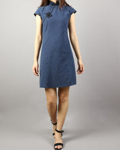 Load image into Gallery viewer, Linen dress, Cheongsam dress, Chinese Vintage dress, Asian style dress, Modern Cheongsam, Qipao dress(Q1058)