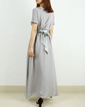 Load image into Gallery viewer, Wedding dress, Bridesmaid dress, Women's Chiffon Long Dress, White dress,maxi dress, evening dress(Q1010)