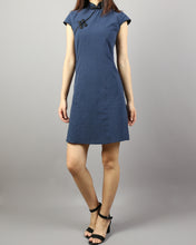 Load image into Gallery viewer, Linen dress, Cheongsam dress, Chinese Vintage dress, Asian style dress, Modern Cheongsam, Qipao dress(Q1058)