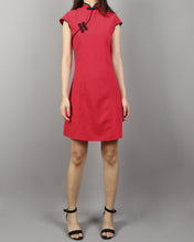 Load image into Gallery viewer, Linen dress, Cheongsam dress, Chinese Vintage dress, Asian style dress, Modern Cheongsam, Qipao dress(Q1058)