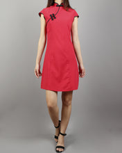 Load image into Gallery viewer, Linen dress, Cheongsam dress, Chinese Vintage dress, Asian style dress, Modern Cheongsam, Qipao dress(Q1058)